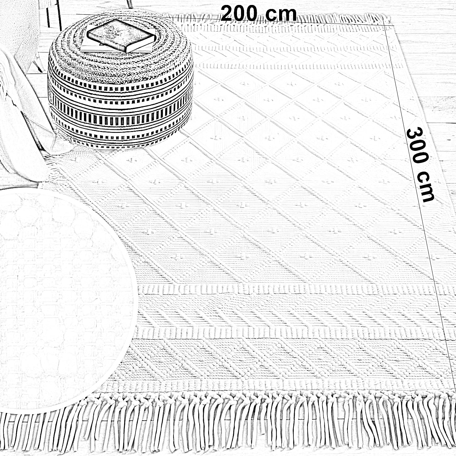 سجادة صوف، 200*300 سم