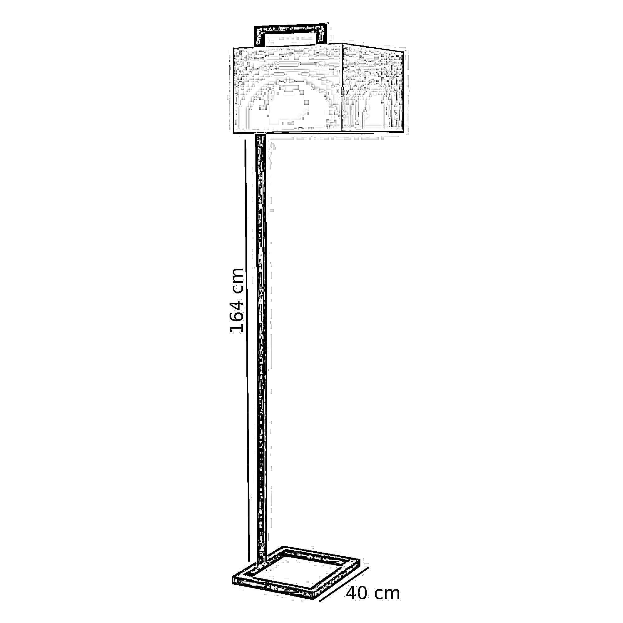 أباجورة أرضية ستيل، 40*164 سم