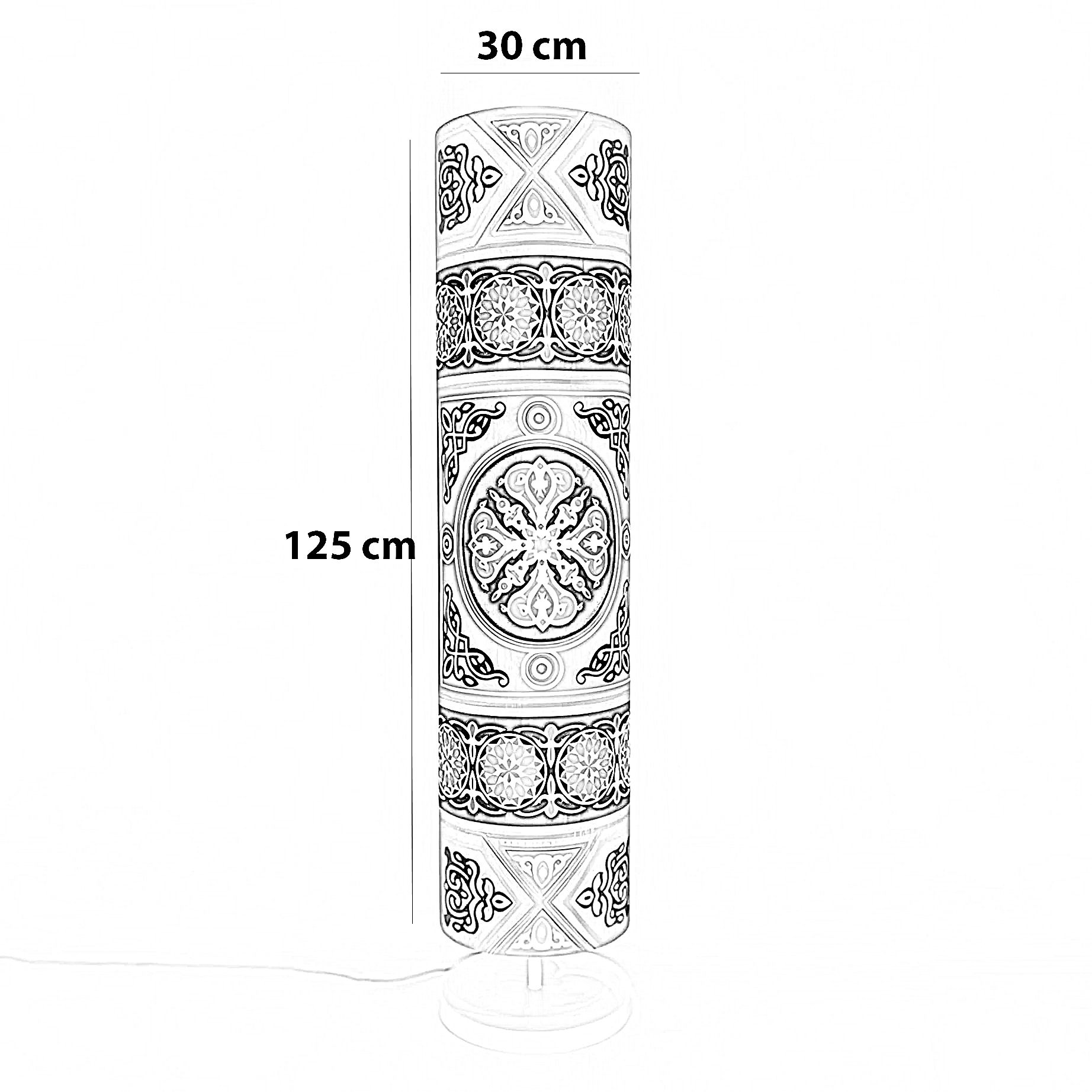 أباجورة رمضانية قماش، 30*125 سم