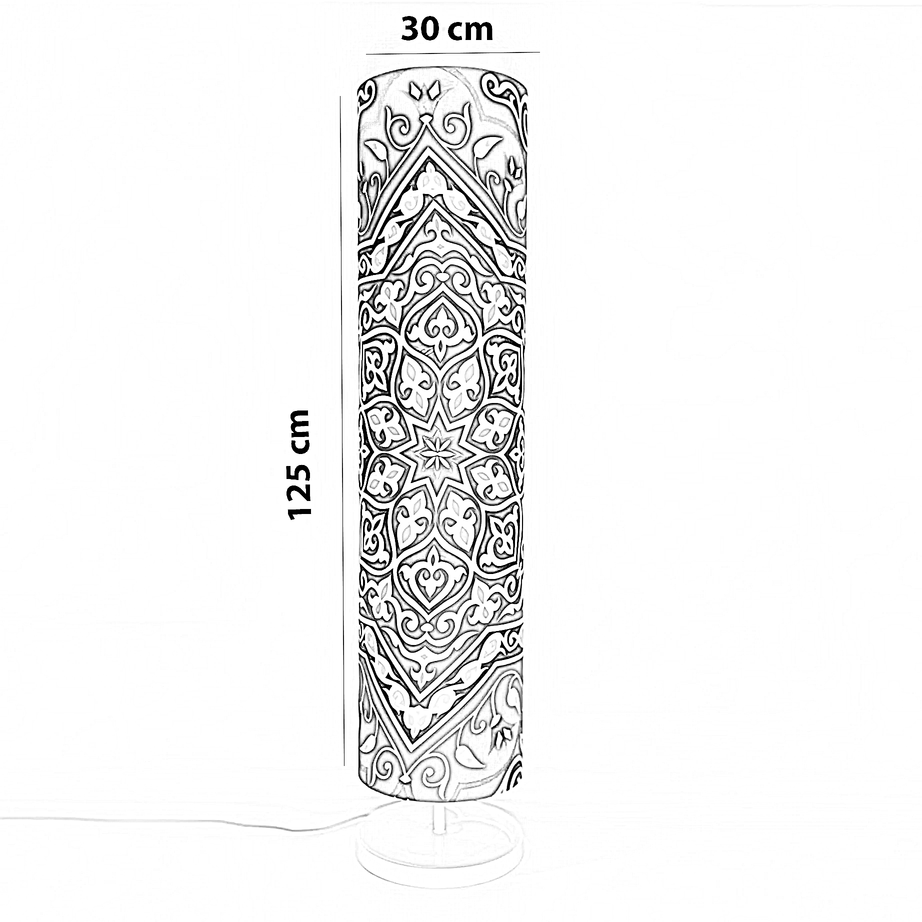 أباجورة رمضانية قماش، 30*125 سم