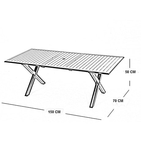 طقم سفرة خارجي ستيل و دوبار، 7 قطع