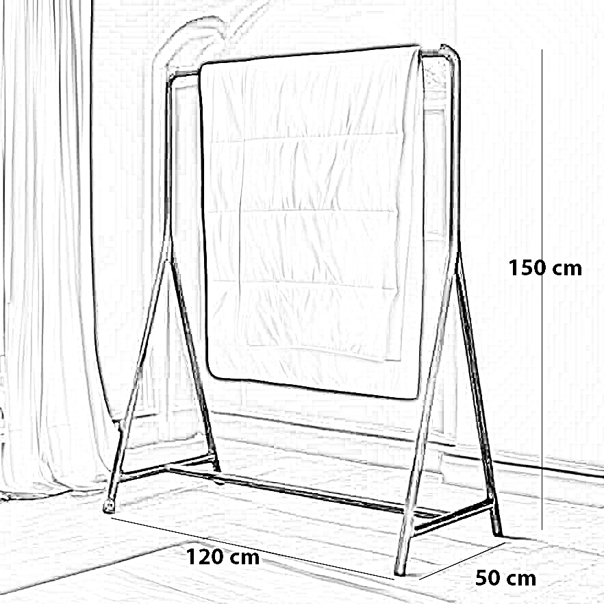 علاقه ملابس ستيل و خشب ام دي اف، 120*50*150 سم