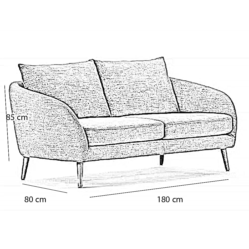 كنبة خشب زان، 180*80*85 سم