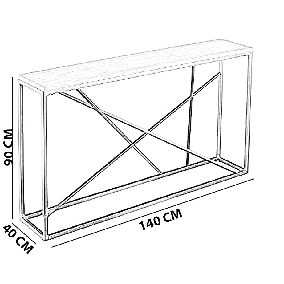كونسول معدن، 140*40*90 سم