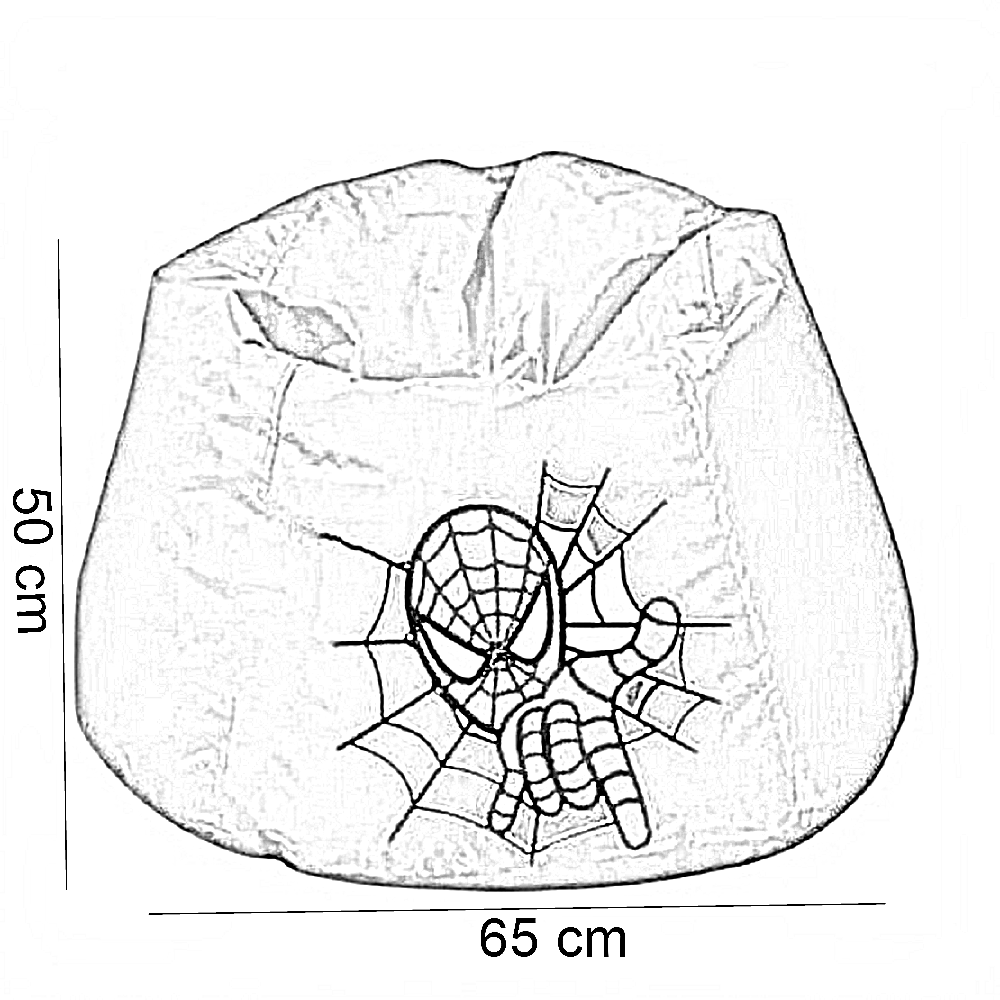 بين باج وتر برووف ، 65*50 سم - أحمر