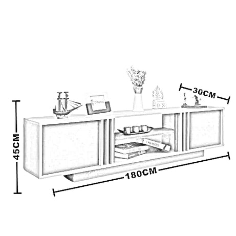 ترابيزة تليفزيون ام دي اف، 180*30*45 سم