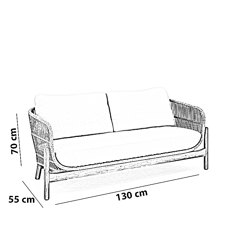 طقم خارجي ستيل و دوبار، 4 قطع