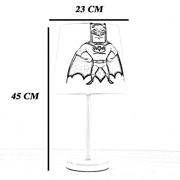 أباجورة أطفال معدن، 23*45 سم