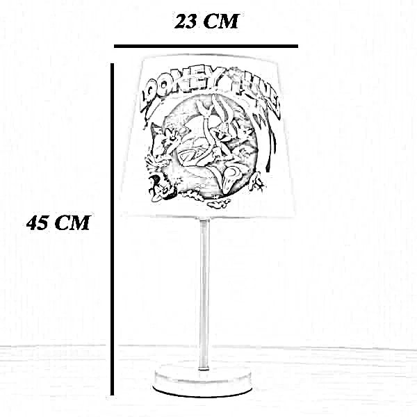 أباجورة أطفال معدن، 23*45 سم