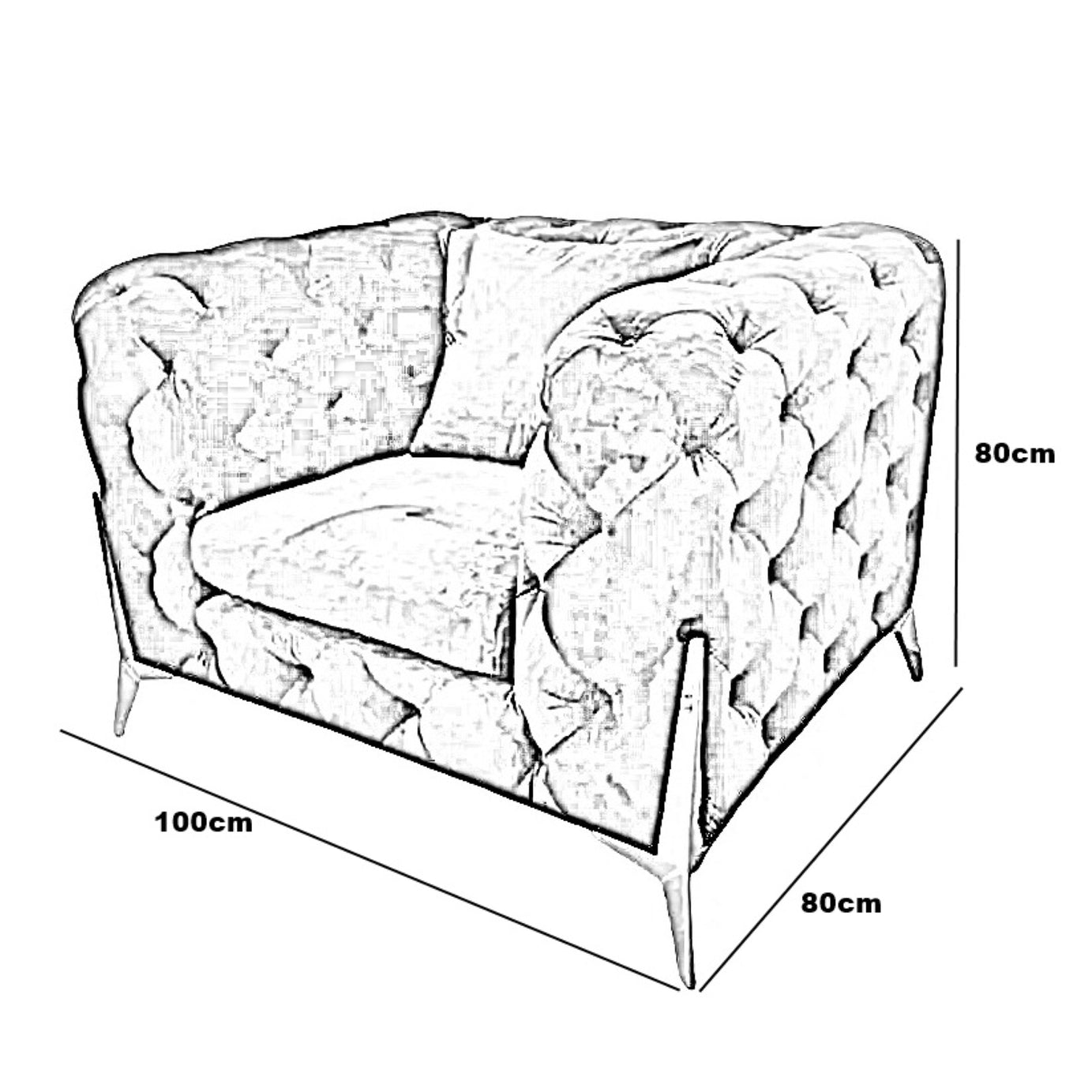 كرسي خشب زان، 100*80*80 سم