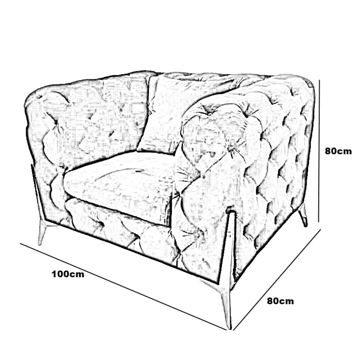 كرسي خشب زان، 100*80*80 سم