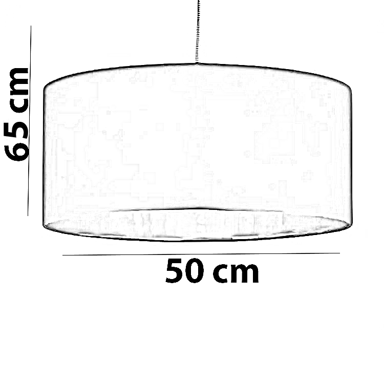 نجفة معدن وقماش، 50*65 سم
