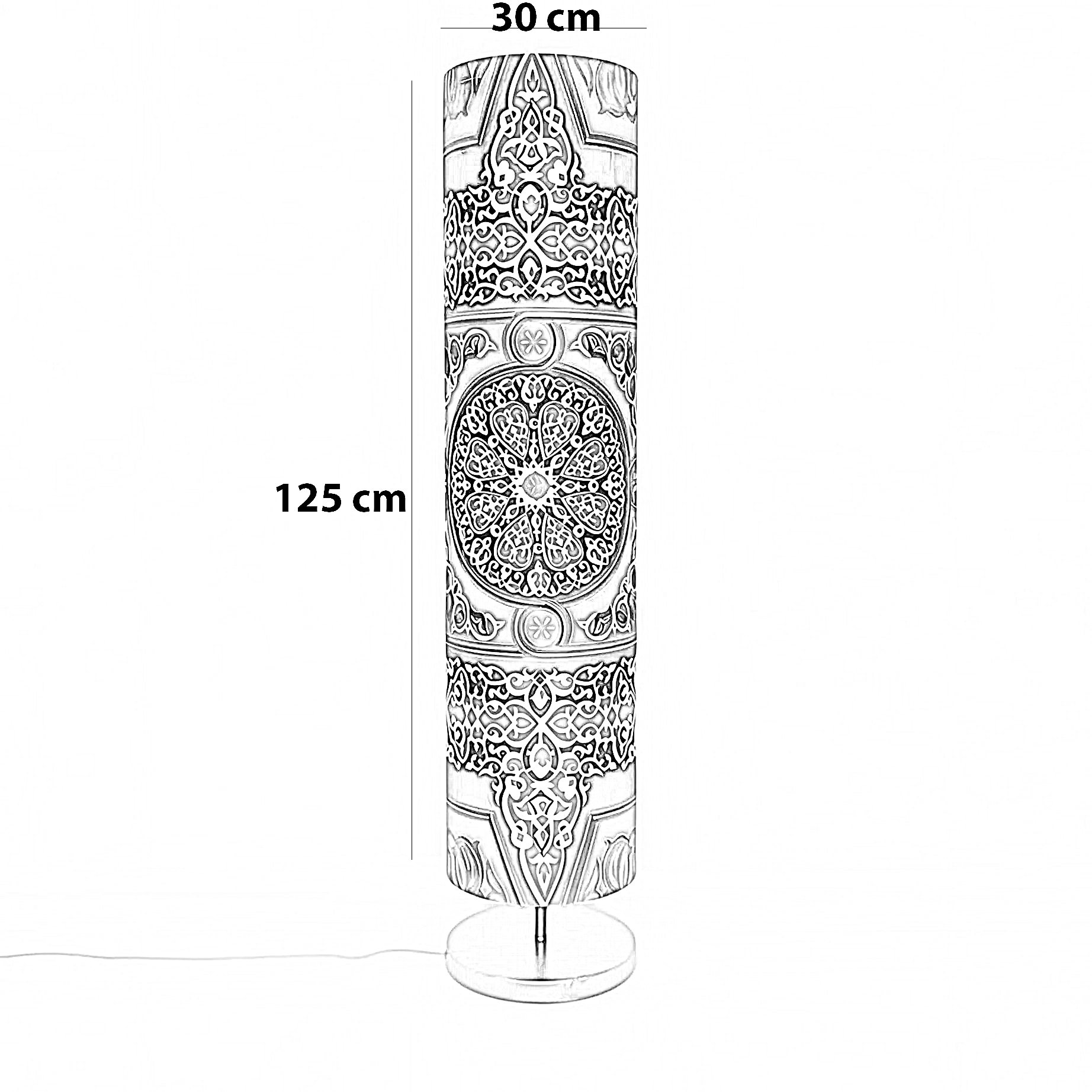 أباجورة رمضانية قماش، 30*125 سم