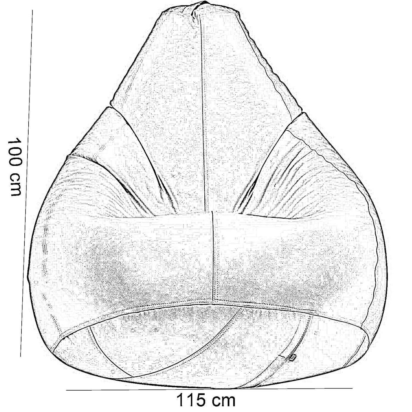 بين باج وتر برووف، 115*100 سم - برتقالي