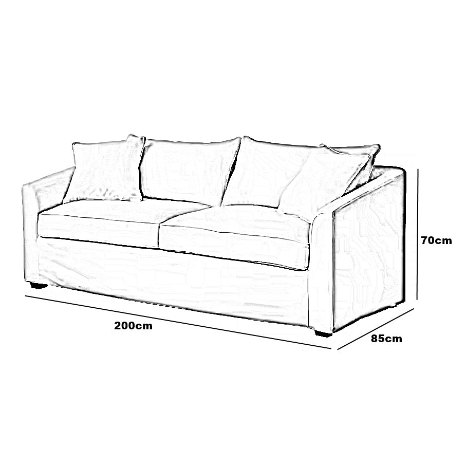 كنبة سرير خشب زان، 200*85*70 سم