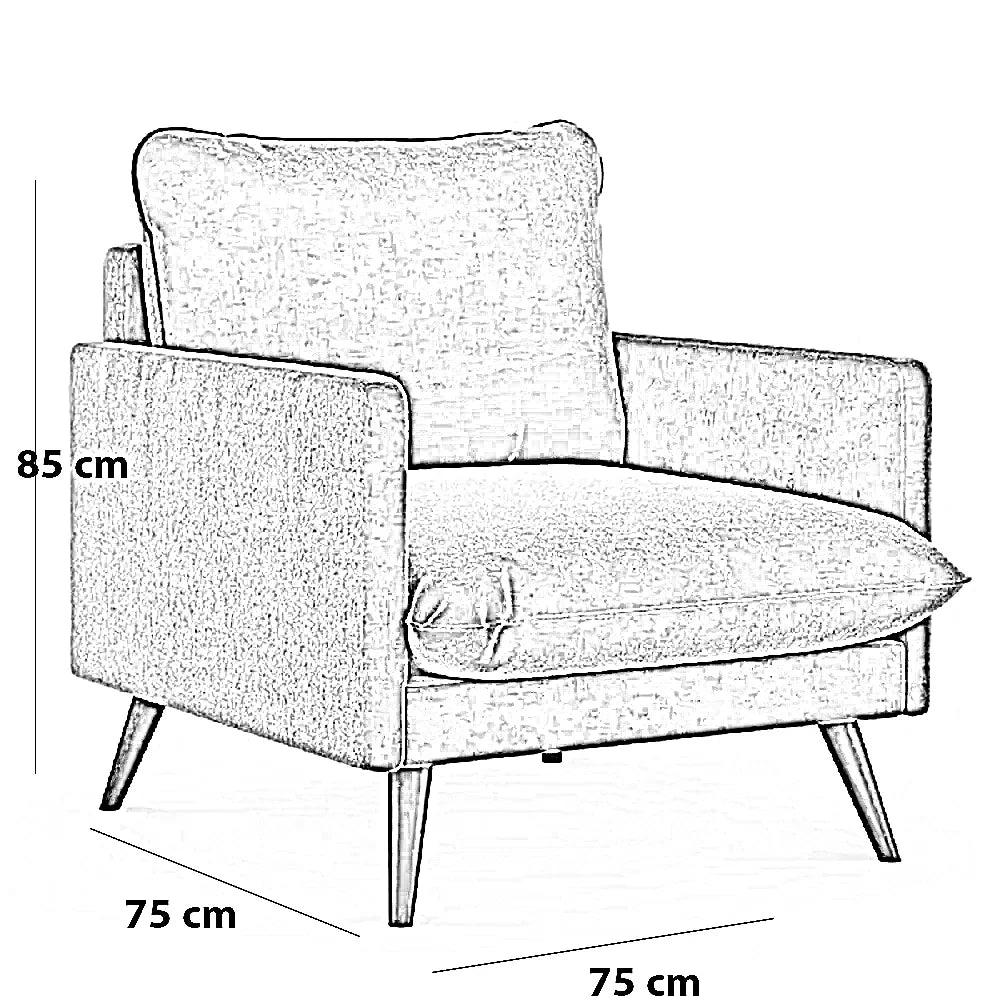 كرسي خشب زان، 75*75*85 سم