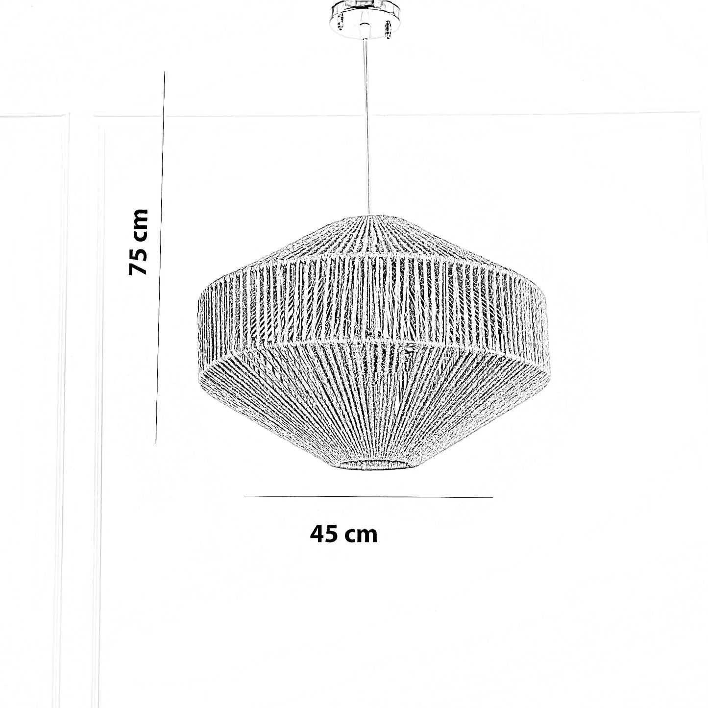 نجفة قماش، 45*75 سم