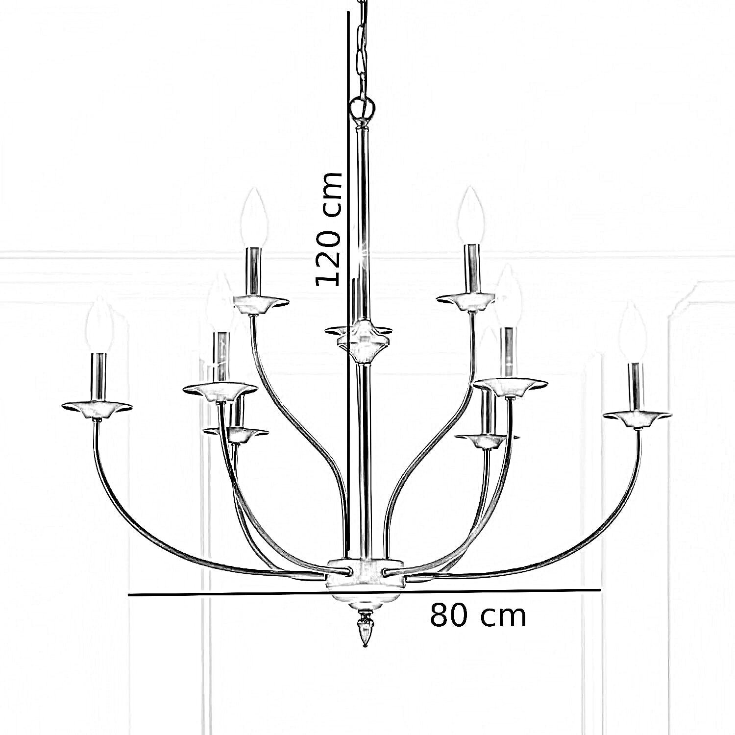 نجفة ستيل، 80*120 سم