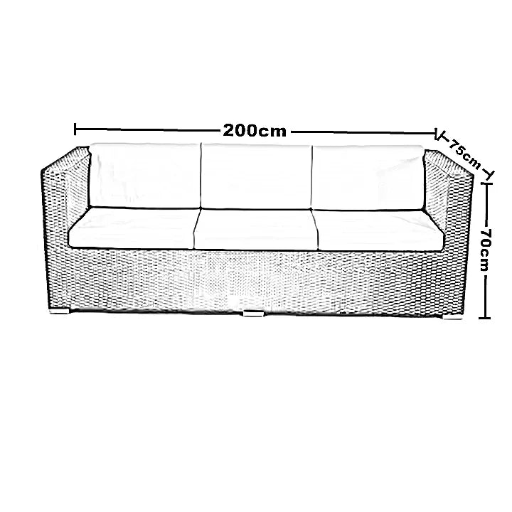 طقم للحدائق معدن و راتان ، 4 قطع