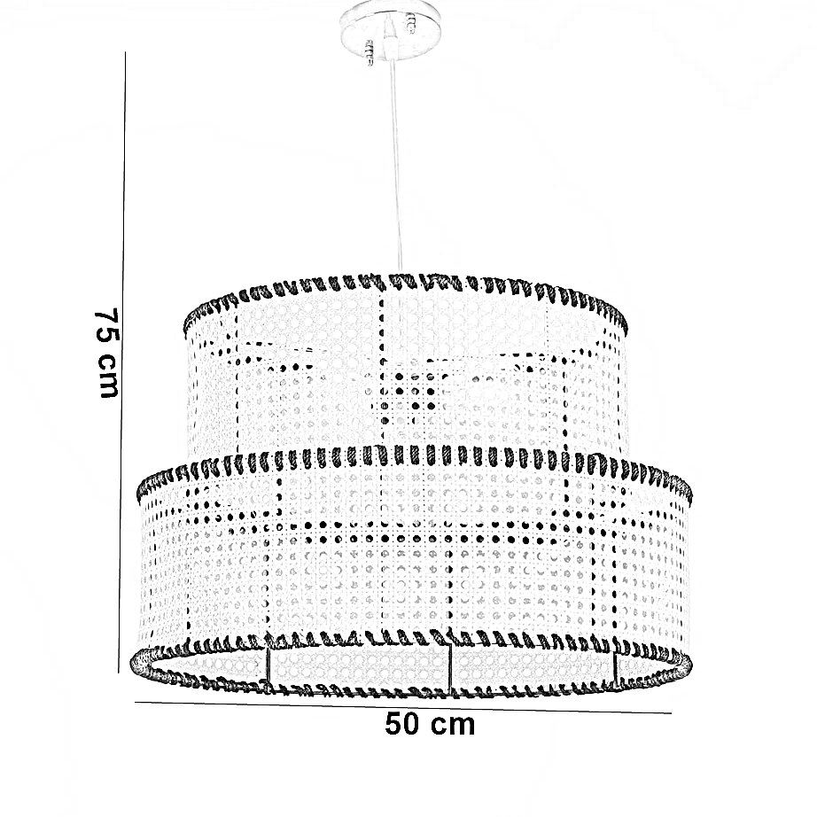 نجفة راتان، 50*75 سم