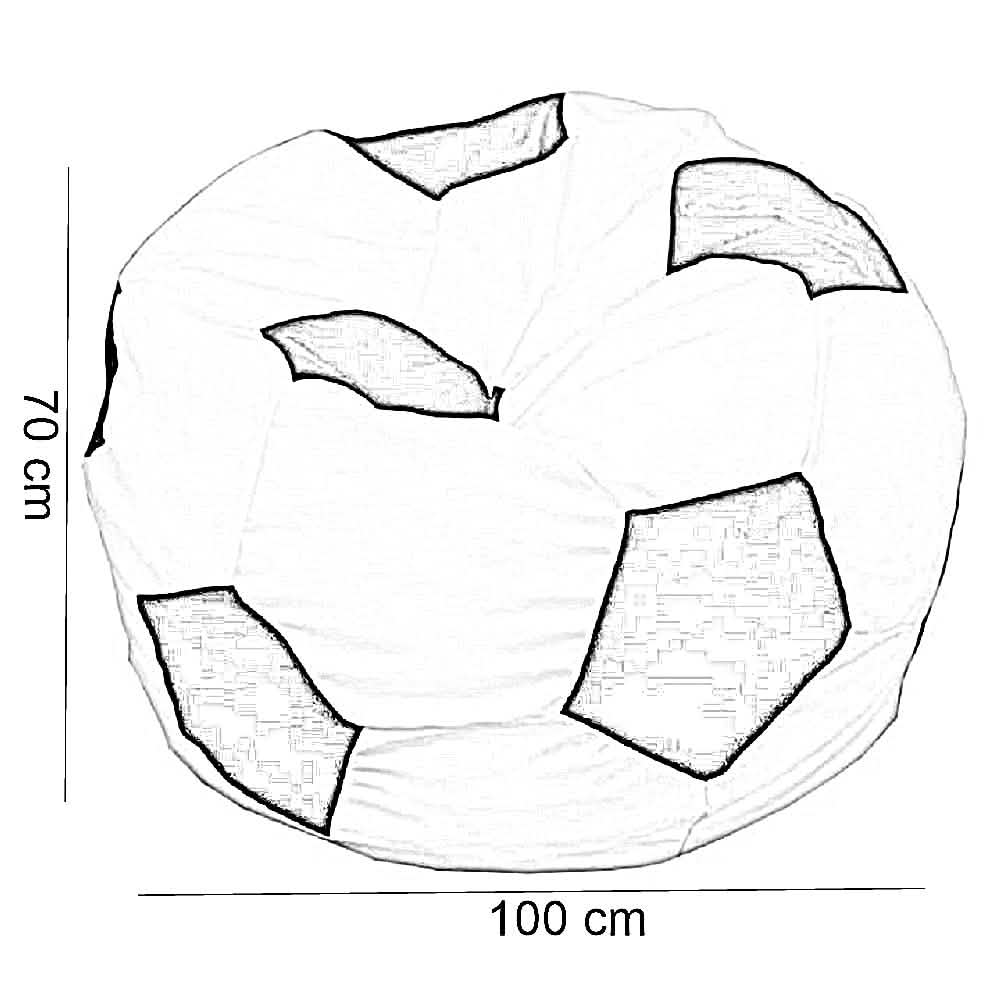 بين باج وتر برووف، 100*70 سم - أسود × أبيض