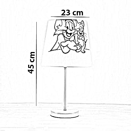 أباجورة أطفال معدن، 23*45 سم