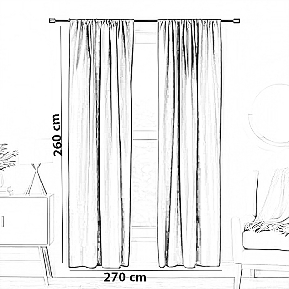 ستارة بوليستر، 270*260 سم