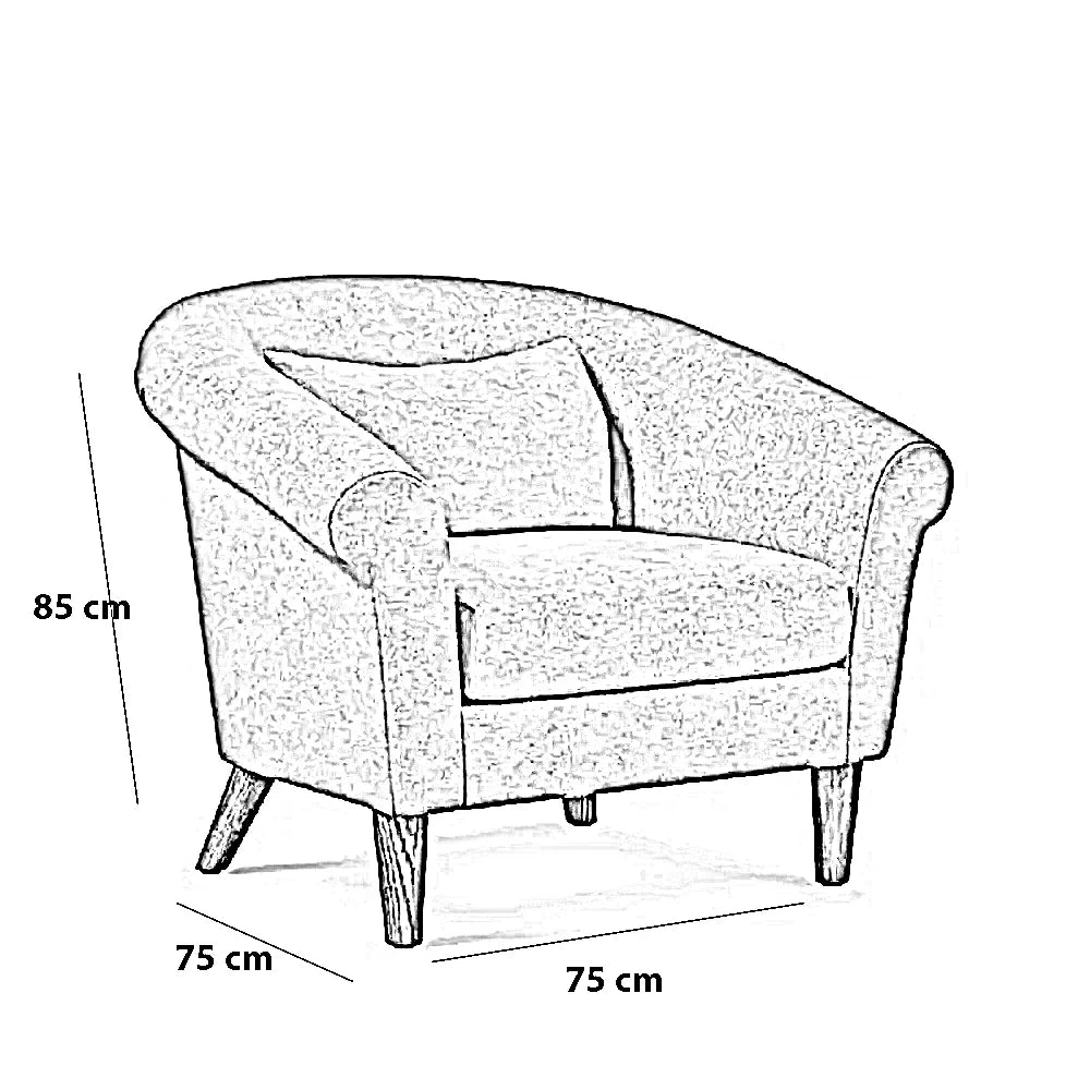كرسي خشب زان، 75*75*85 سم