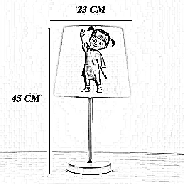 أباجورة أطفال معدن، 23*45 سم
