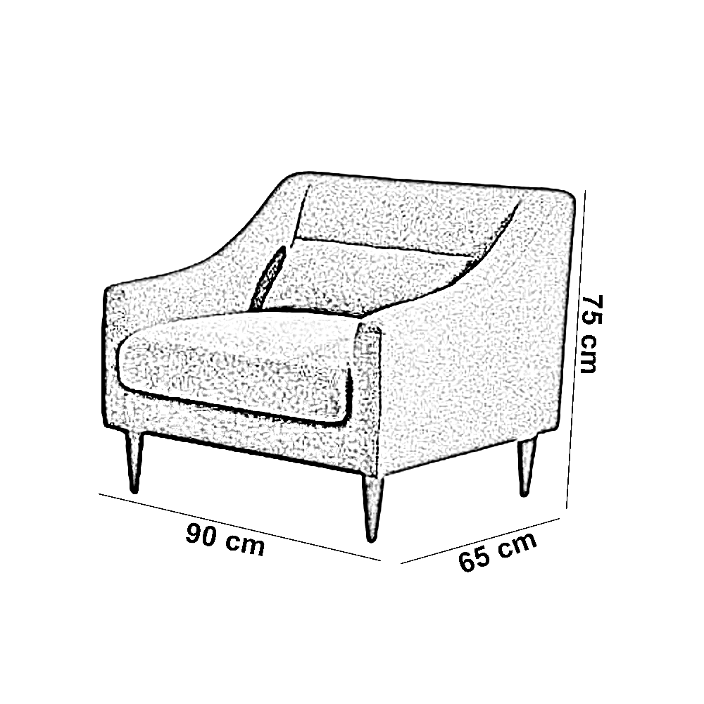 كرسي خشب زان، 90*65*75 سم