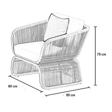 طقم خارجي ستيل و دوبار، 4 قطع
