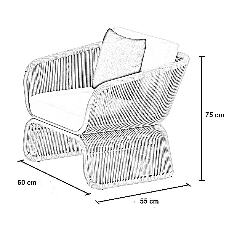طقم خارجي ستيل و دوبار، 4 قطع