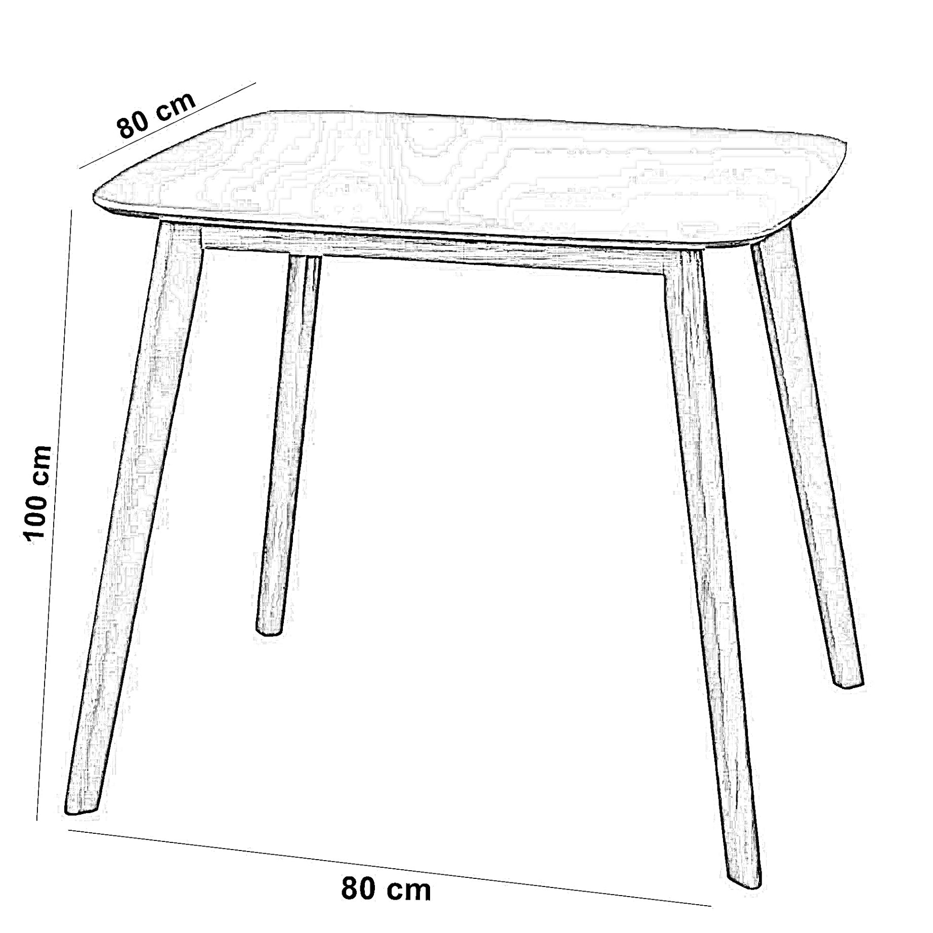 ترابيزة سفرة ستيل، 180*80*80 سم