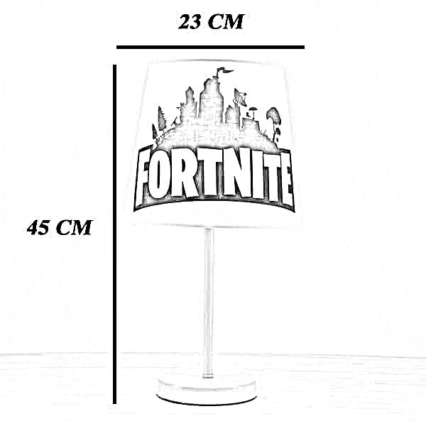 أباجورة أطفال معدن، 23*45 سم