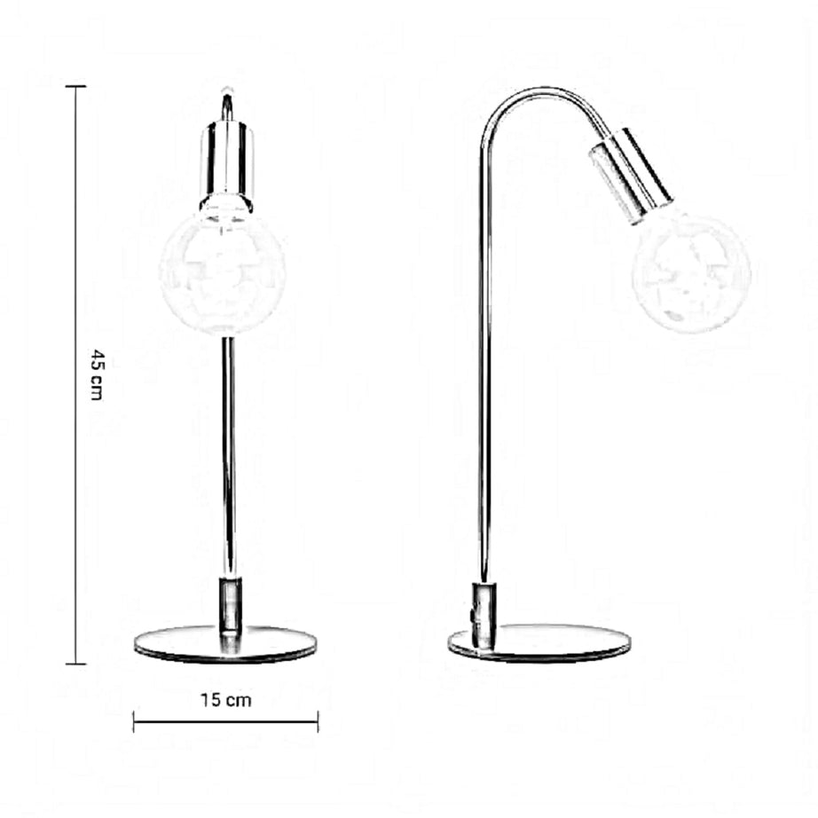 أباجورة معدن، 15*45 سم