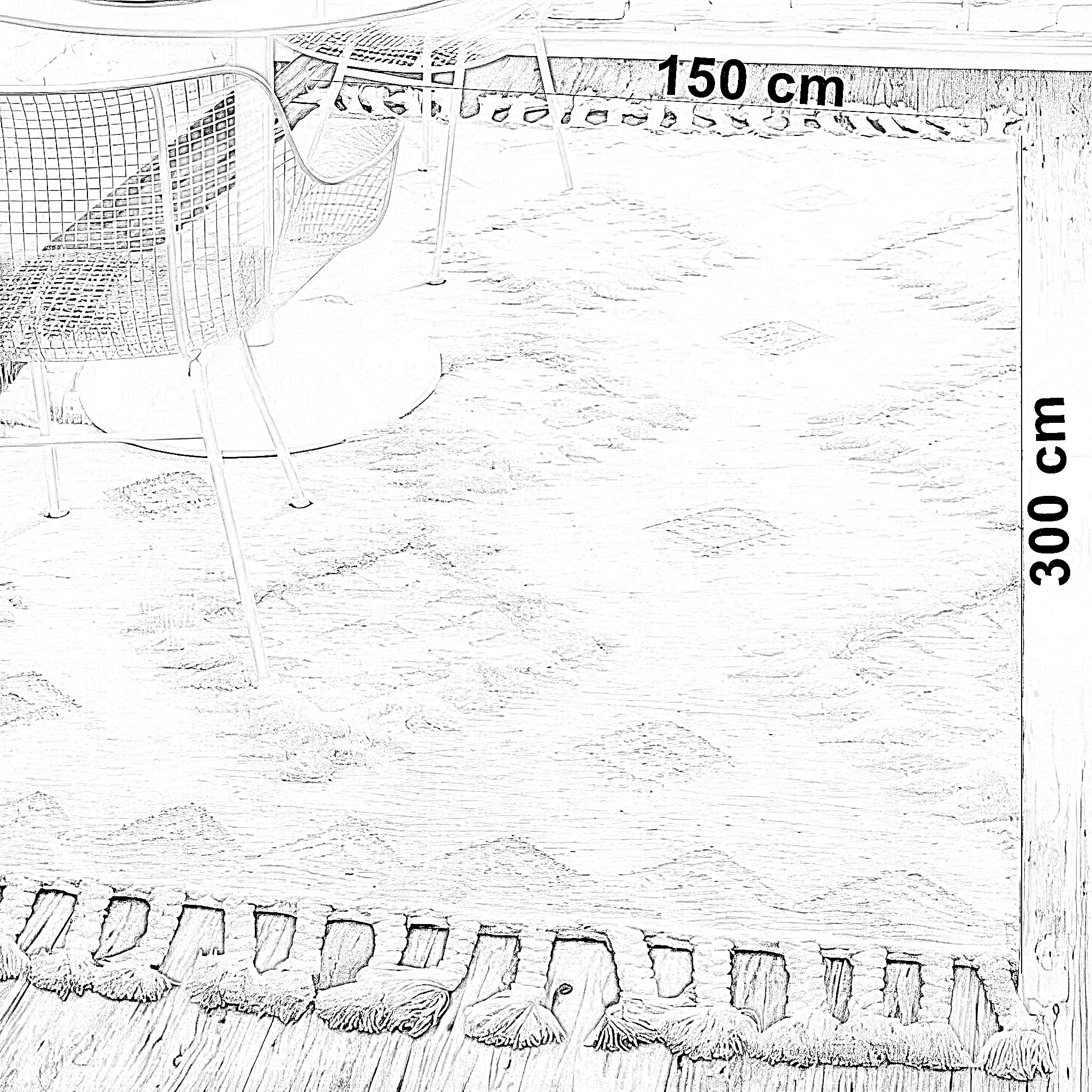 سجادة صوف، 150*300 سم