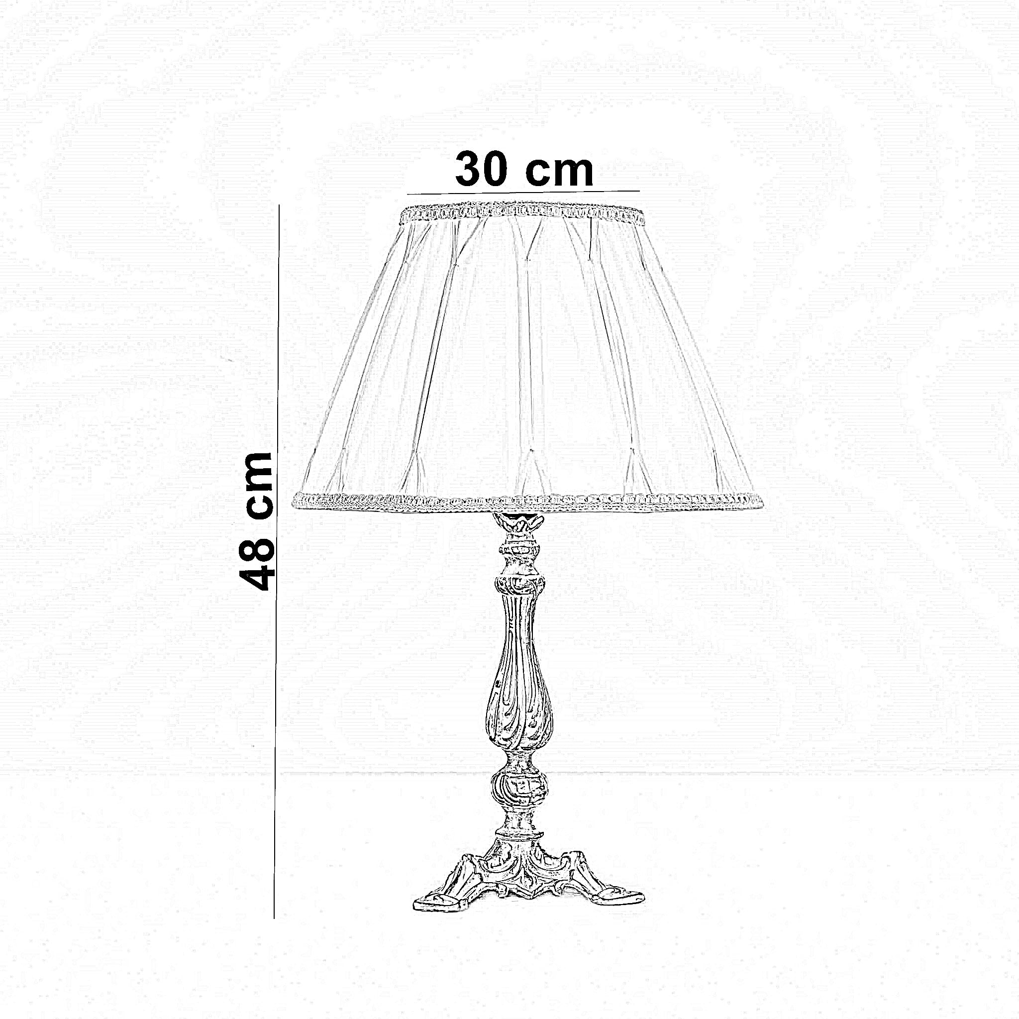 أباجورة ألمنيوم، 30*48 سم