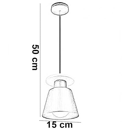 نجفة سقف الومنيوم، 15*50 سم