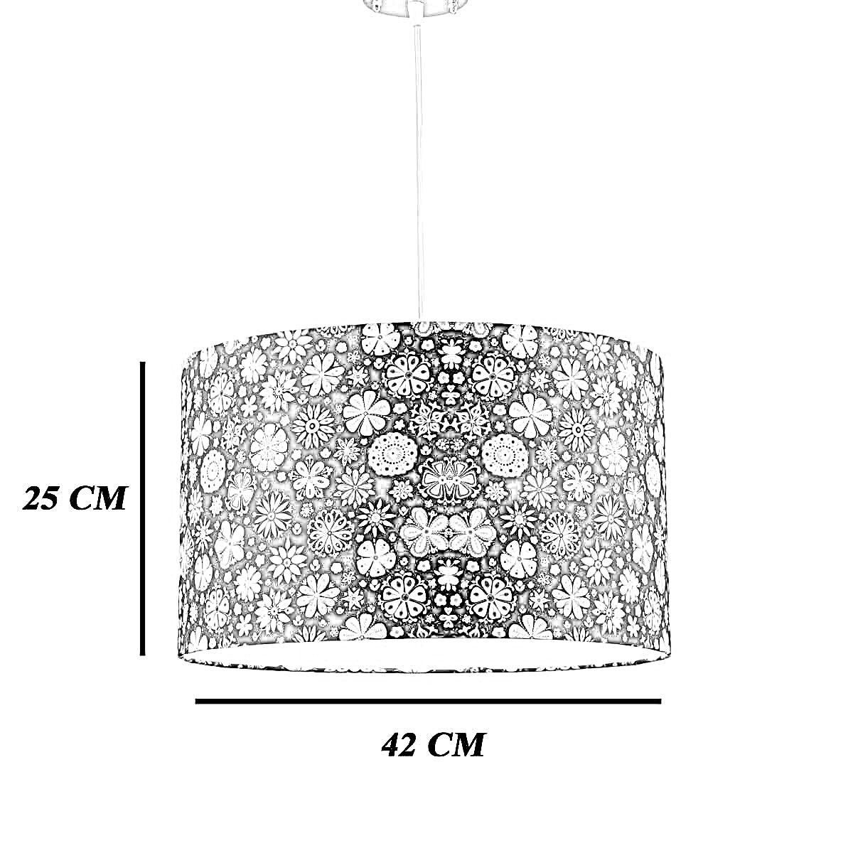 نجفة قماش، 42*25 سم