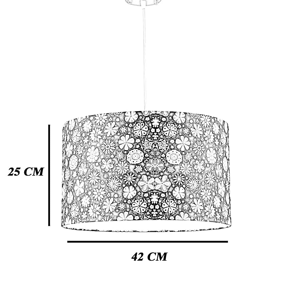 نجفة قماش، 42*25 سم
