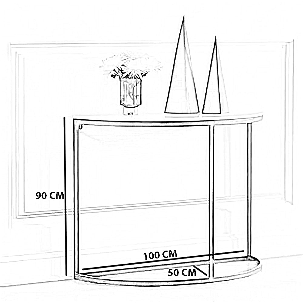 كونسول معدن، 100*50*90 سم