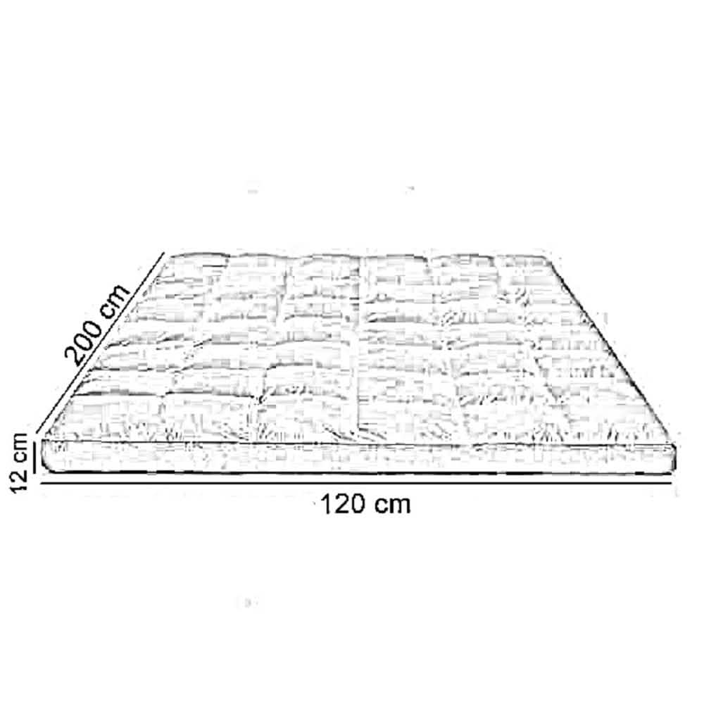 مرتبة تطرية فايبر، 200*120*12 سم