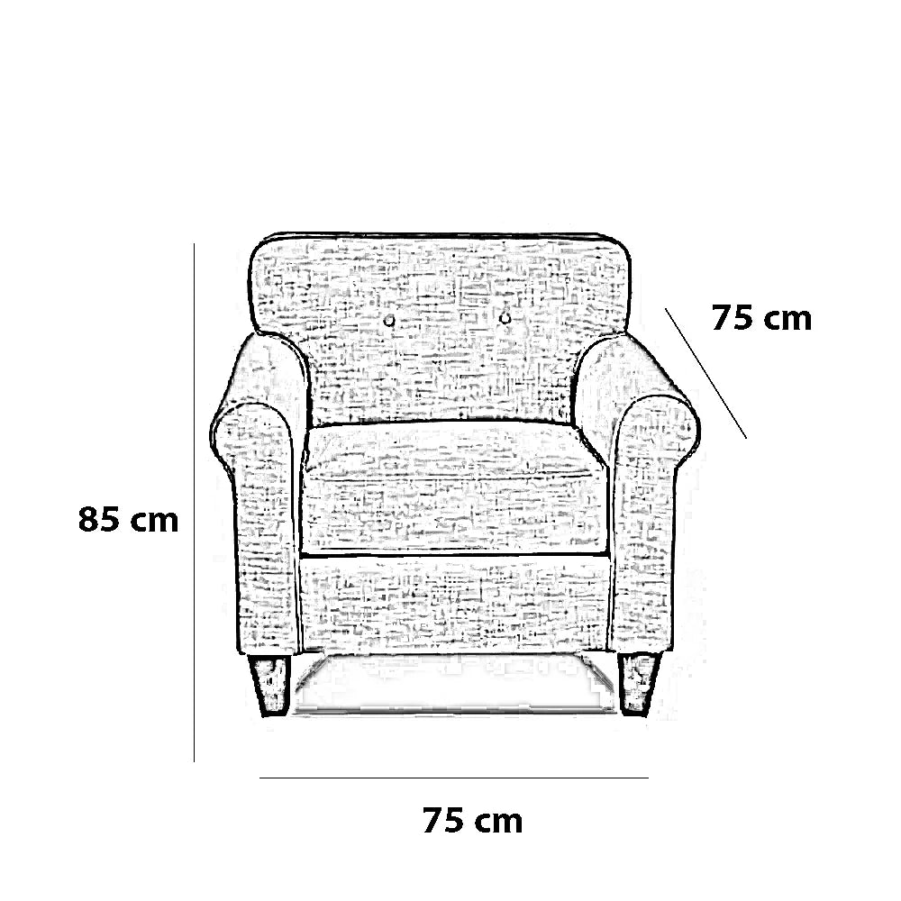 كرسي خشب زان، 75*75*85 سم