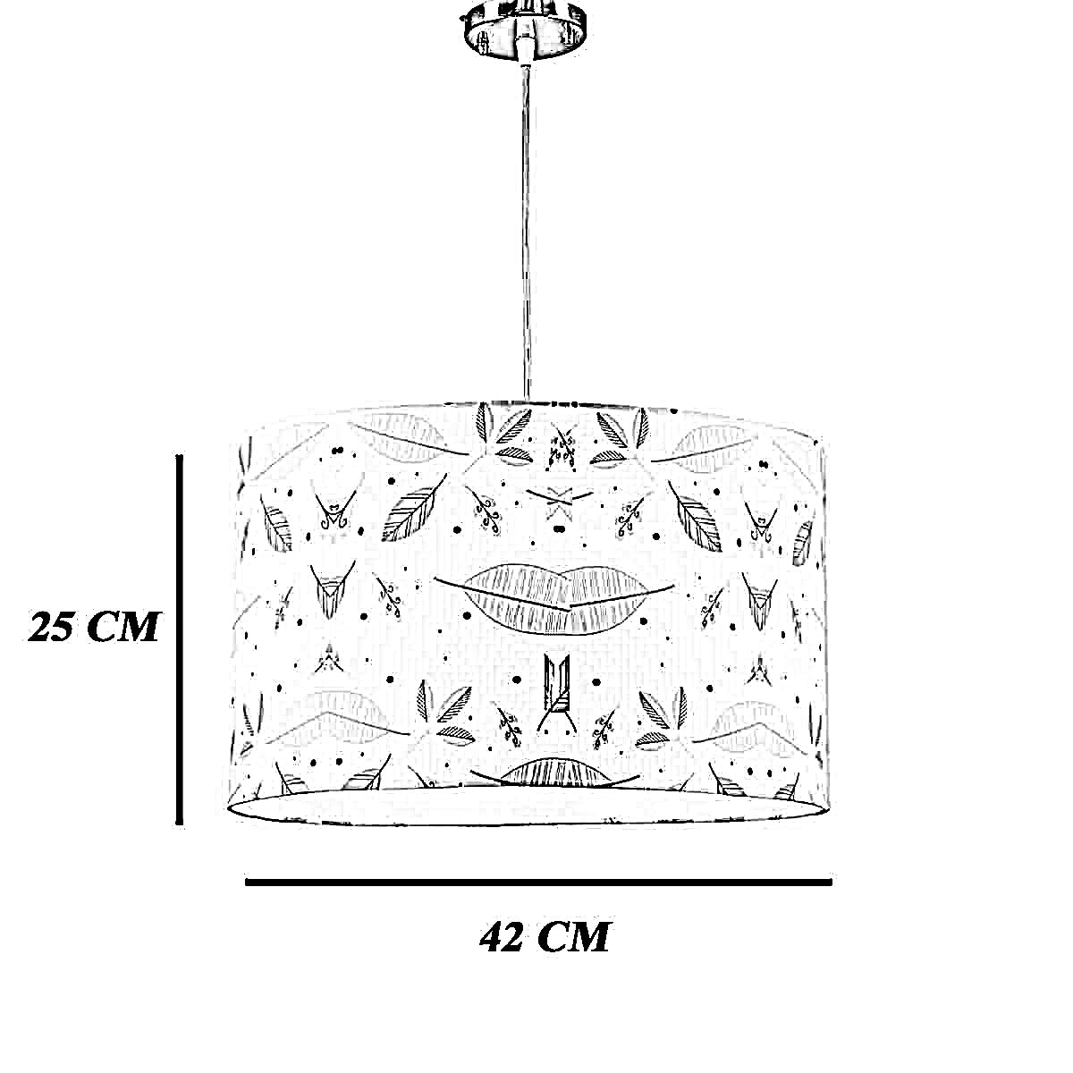 نجفة قماش، 42*25 سم