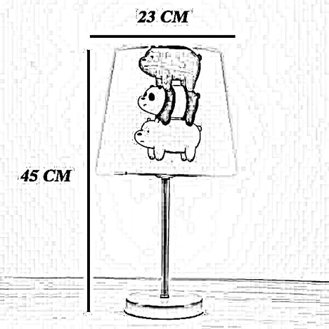 أباجورة أطفال معدن، 23*45 سم