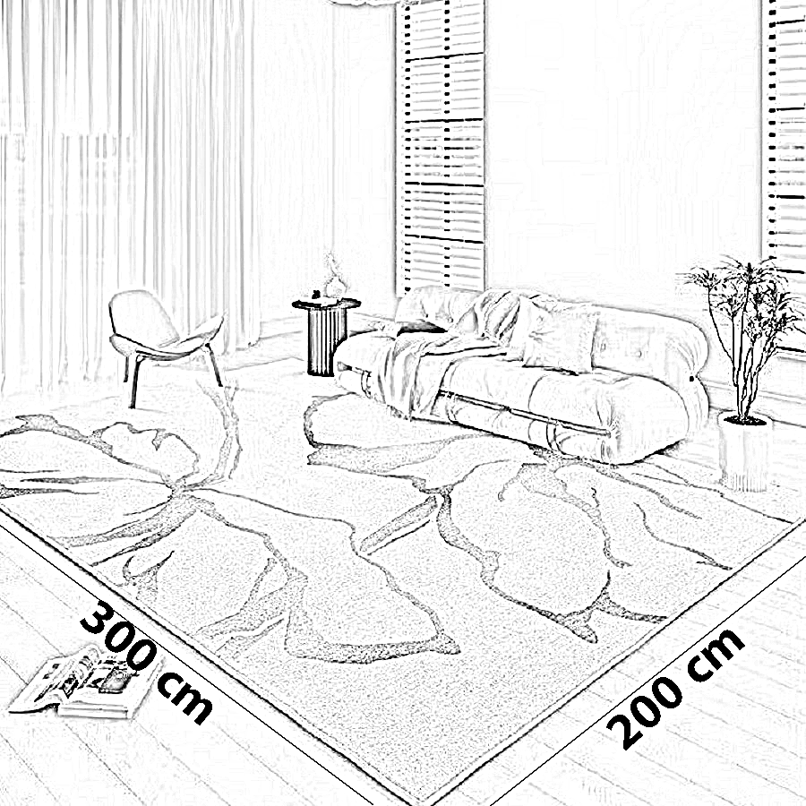 سجادة قطن و حرير، 200*300 سم