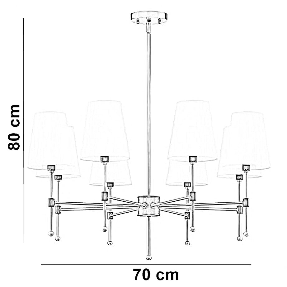 نجفة معدن، 70*80 سم