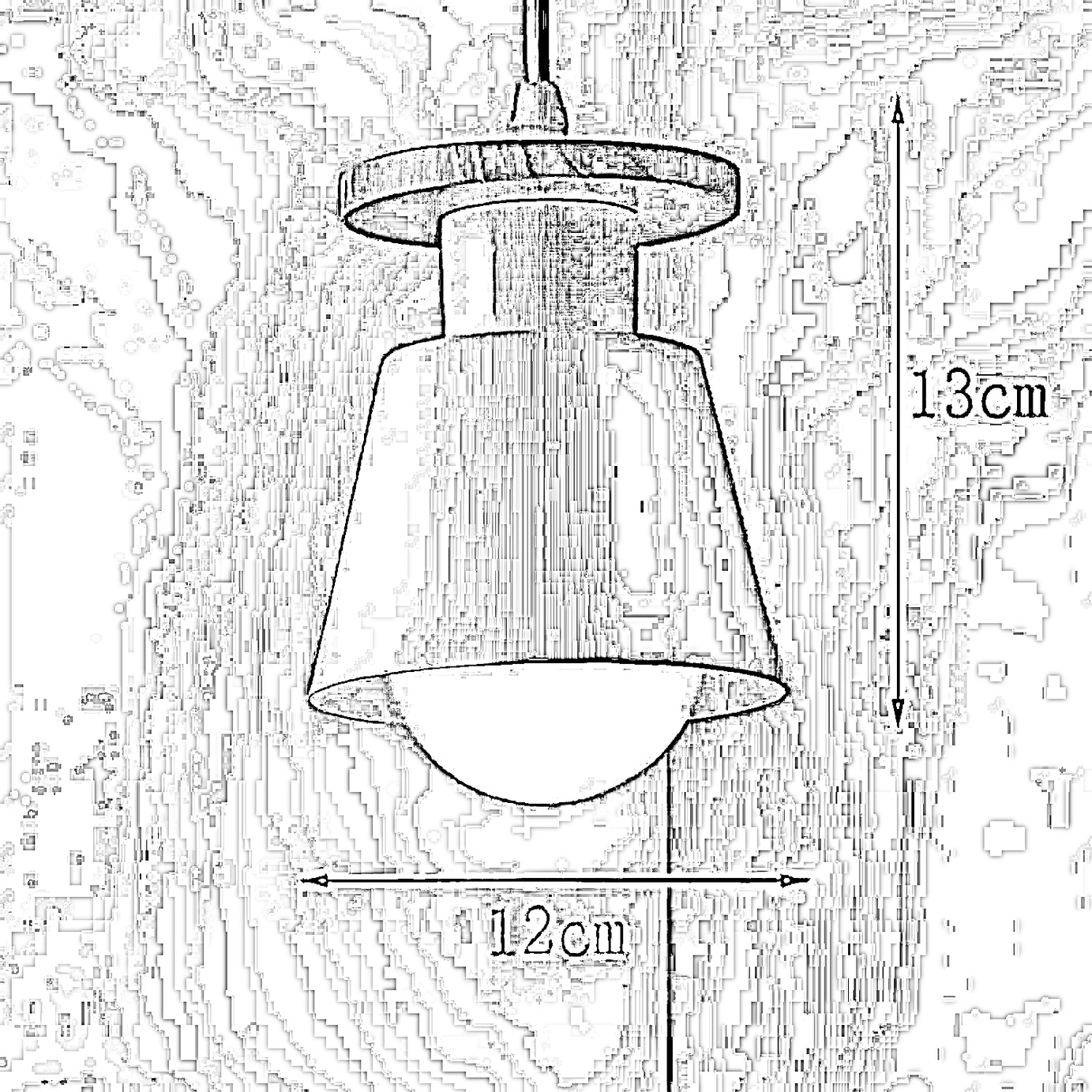 نجفة خشب زان و ومعدن، 12*113*13 سم