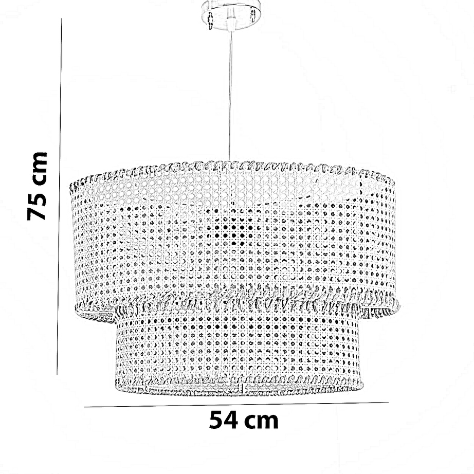 نجفة راتان، 54*75 سم