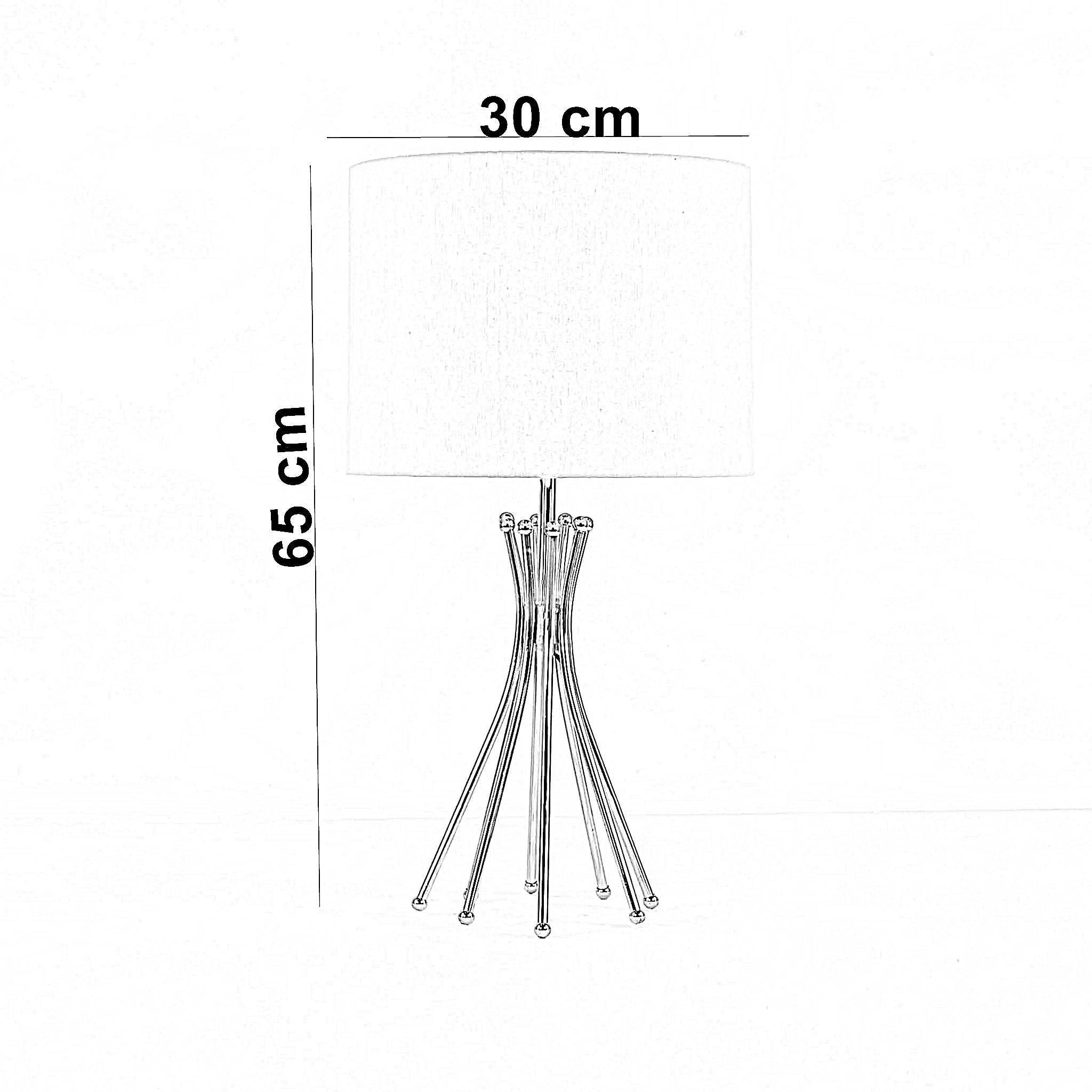 أباجورة معدن، 30*65 سم